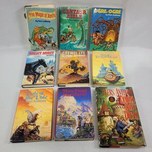 Piers Anthony Xanth Set 9 Hardcover Book Club Lot Fantasy Books